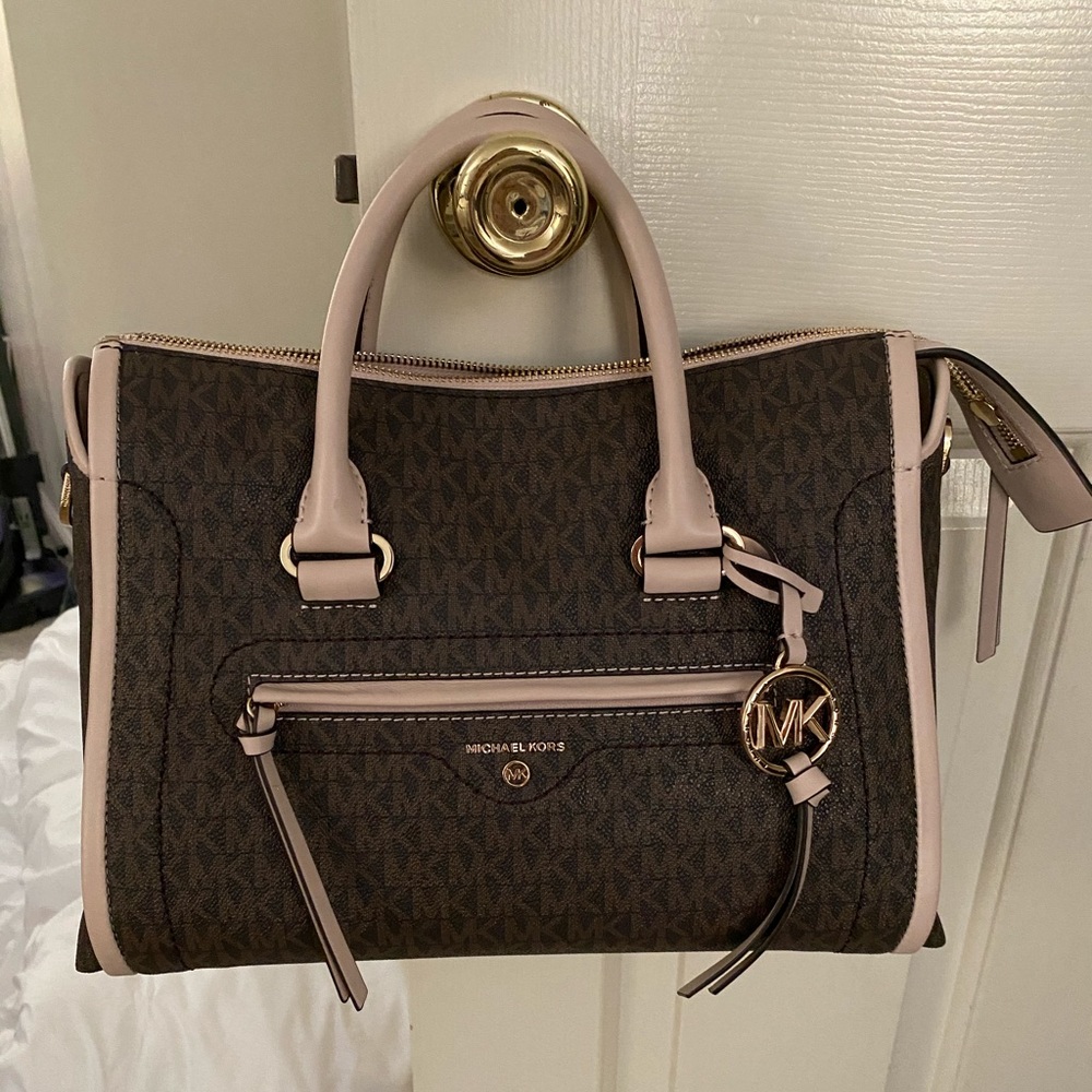 Michael Kors Medium Carine Logo Satchel